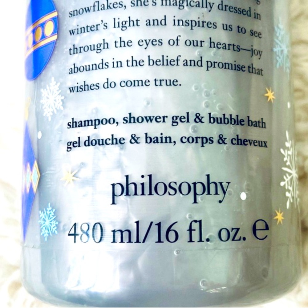 Philosophy Snow Fairy Shower Gel Shampoo Bubble Bath - Delightful Luxury Scent - Picture 2 of 7